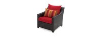 Deco™ 8 Piece Sunbrella® Outdoor Sofa & Club Chair Set - Sunset Red