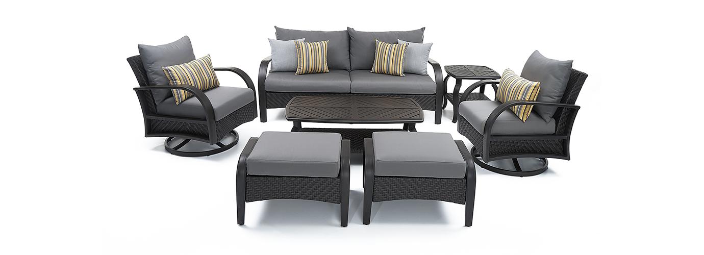 Barcelo Outdoor Patio Motion Club Deep Seating Set