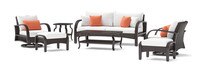 Barcelo™ 7 Piece Outdoor Patio Motion Club Deep Seating Set - Cast Coral