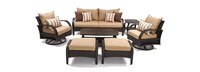 Barcelo™ 7 Piece Sunbrella® Outdoor Motion Club Seating Set - Maxim Beige