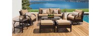 Barcelo™ 7 Piece Sunbrella® Outdoor Motion Club Seating Set - Maxim Beige