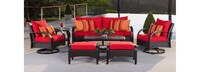 Barcelo™ 7 Piece Sunbrella® Outdoor Motion Club Seating Set - Maxim Beige