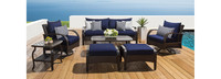 Barcelo™ 7 Piece Sunbrella® Outdoor Motion Club Seating Set - Spa Blue