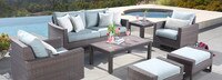 Milea™ 7 Piece Sunbrella® Outdoor Motion Seating Set - Mist Blue