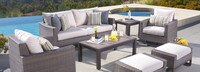 Milea™ 7 Piece Sunbrella® Outdoor Motion Seating Set - Natural Beige