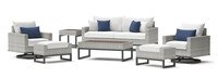 Milo™ Gray 7 Piece Motion Deep Seating Set - Bliss Ink