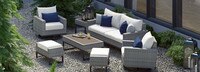 Milo™ Gray 7 Piece Motion Deep Seating Set - Bliss Ink