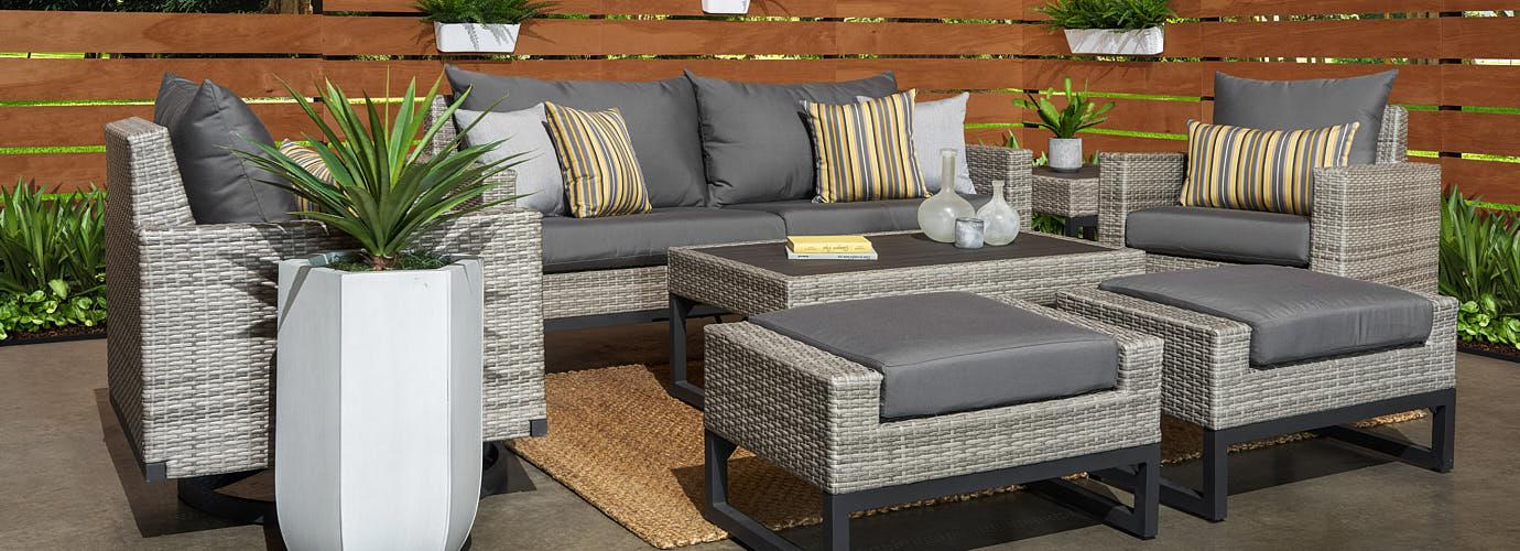 Milo Sunbrella Outdoor Motion Deep Seating Set