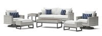 Milo™ Gray 7 Piece Motion Deep Seating Set - Centered Ink