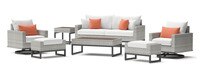 Milo™ Gray 7 Piece Motion Deep Seating Set - Cast Coral