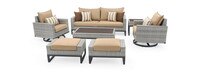 Milo™ Gray 7 Piece Motion Deep Seating Set - Maxim Beige