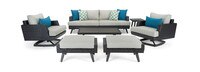 Portofino® Casual 7 Piece Sunbrella® Outdoor Motion Seating Set - Dove Gray