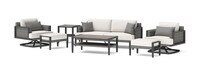 Vistano™ 7 Piece Sunbrella® Outdoor Motion Seating Set - Gray