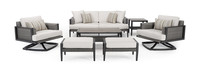 Vistano™ 7 Piece Sunbrella® Outdoor Motion Seating Set - Gray