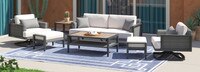 Vistano™ 7 Piece Sunbrella® Outdoor Motion Seating Set - Gray