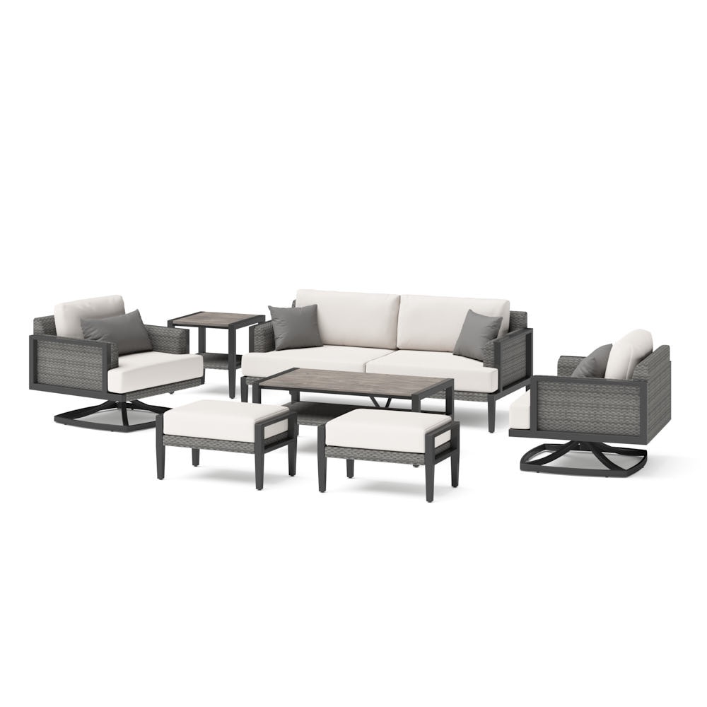 Vistano™ 7 Piece Sunbrella® Outdoor Motion Seating Set - Gray