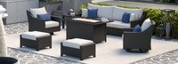 Deco 8 Piece Sunbrella® Outdoor Motion Fire Set - Bliss Ink