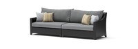 Deco 8 Piece Sunbrella® Outdoor Motion Fire Set - Charcoal Gray