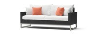 Milo™ Espresso 7 Piece Sunbrella® Outdoor Motion Fire Set - Cast Coral