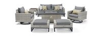 Milo™ Gray 7 Piece Motion Fire Set - Charcoal Gray