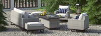 Milo™ Gray 7 Piece Motion Fire Set - Centered Ink