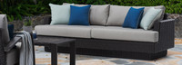 Portofino® Repose 7 Piece Sunbrella® Outdoor Motion Fire Seating Set - Dove