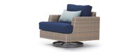 Portofino® Repose 7 Piece Sunbrella® Outdoor Motion Fire Seating Set - Laguna Blue