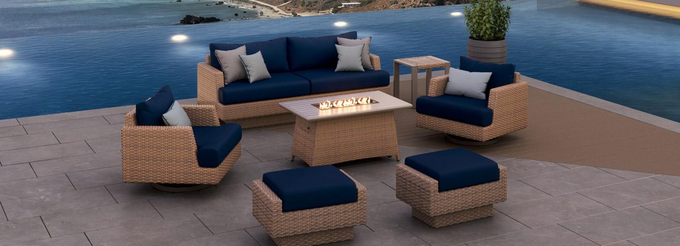 Portofino Repose 7 Piece Motion Seating Set - Thumbnail 2