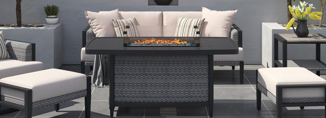 RST Brands Vistano Outdoor Fire Conversation Seating Set - Thumbnail 4