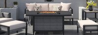 Vistano™ 7 Piece Sunbrella® Outdoor Fire Conversation Seating Set - Gray