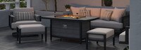 Vistano™ 7 Piece Sunbrella® Outdoor Fire Conversation Seating Set - Gray