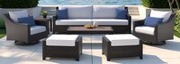 Deco™ 8 Piece Sunbrella® Outdoor Sofa & Motion Club Chair Set - Bliss Ink