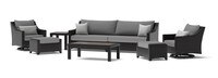 Deco™ 8 Piece Sunbrella® Outdoor Sofa & Motion Club Chair Set - Charcoal Gray