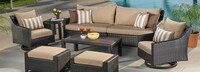 Deco™ 8 Piece Sunbrella® Outdoor Sofa & Motion Club Chair Set - Ginkgo Green