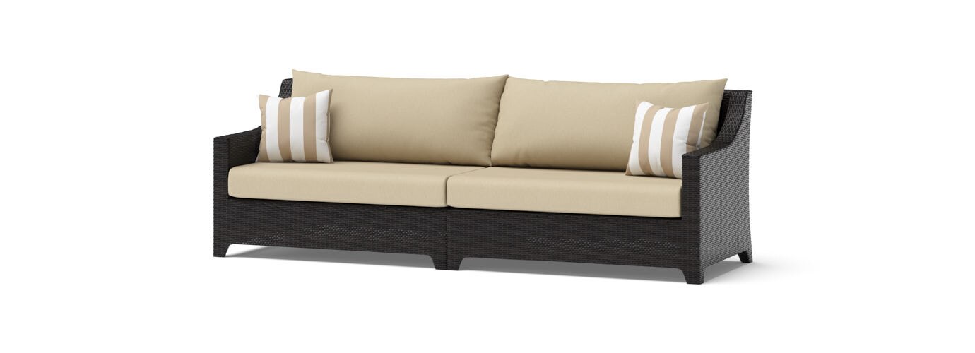 Deco™ 8 Piece Sunbrella® Outdoor Sofa & Motion Club Chair Set - Maxim Beige