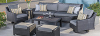 Deco™ 8 Piece Sunbrella® Outdoor Sofa & Motion Club Chair Set - Navy Blue