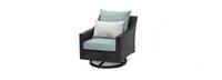 Deco™ 8 Piece Sunbrella® Outdoor Sofa & Motion Club Chair Set - Spa Blue