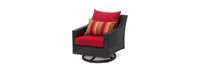 Deco™ 8 Piece Sunbrella® Outdoor Sofa & Motion Club Chair Set - Sunset Red