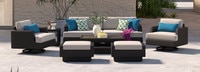 Portofino® Comfort 7 Piece Sunbrella® Outdoor Motion Seating Set - Dove Gray
