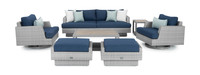 Portofino® Comfort 7 Piece Sunbrella® Outdoor Motion Seating Set - Laguna Blue