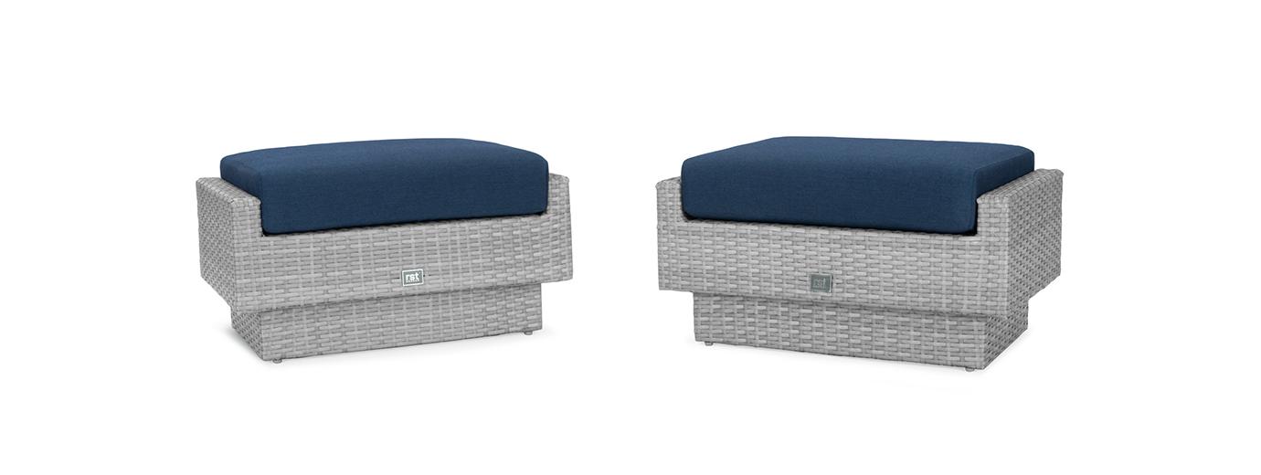 Portofino Comfort 7 Piece Motion Wood Seating Set - Thumbnail 4