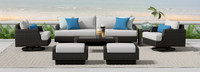 Portofino® Repose 7 Piece Sunbrella® Outdoor Motion Seating Set - Dove