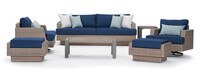 Portofino® Repose 7 Piece Sunbrella® Outdoor Motion Seating Set - Laguna Blue