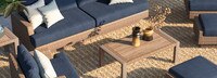 Portofino® Repose 7 Piece Sunbrella® Outdoor Motion Seating Set - Laguna Blue