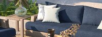 Portofino® Repose 7 Piece Sunbrella® Outdoor Motion Seating Set - Laguna Blue