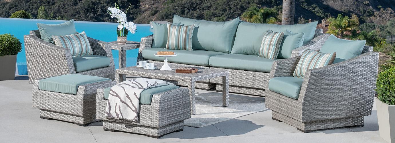 RST Brands Cannes Sofa & Club Chair Set - Thumbnail 2