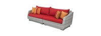 Cannes™ 8 Piece Sunbrella® Outdoor Sofa & Club Chair Set - Sunset Red