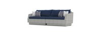 Cannes™ Wood 8pc Seating Set - Navy Blue