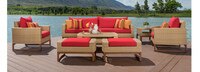 Mili™ 8 Piece Sunbrella® Outdoor Sofa & Club Chair Set - Charcoal Gray