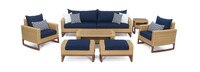 Mili™ 8 Piece Sunbrella® Outdoor Sofa & Club Chair Set - Navy Blue